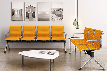 sillas y bancos para sala de espera, estudio, oficina Origami IN