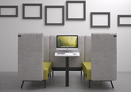 Office pod sofa', isla acustica Around Lab