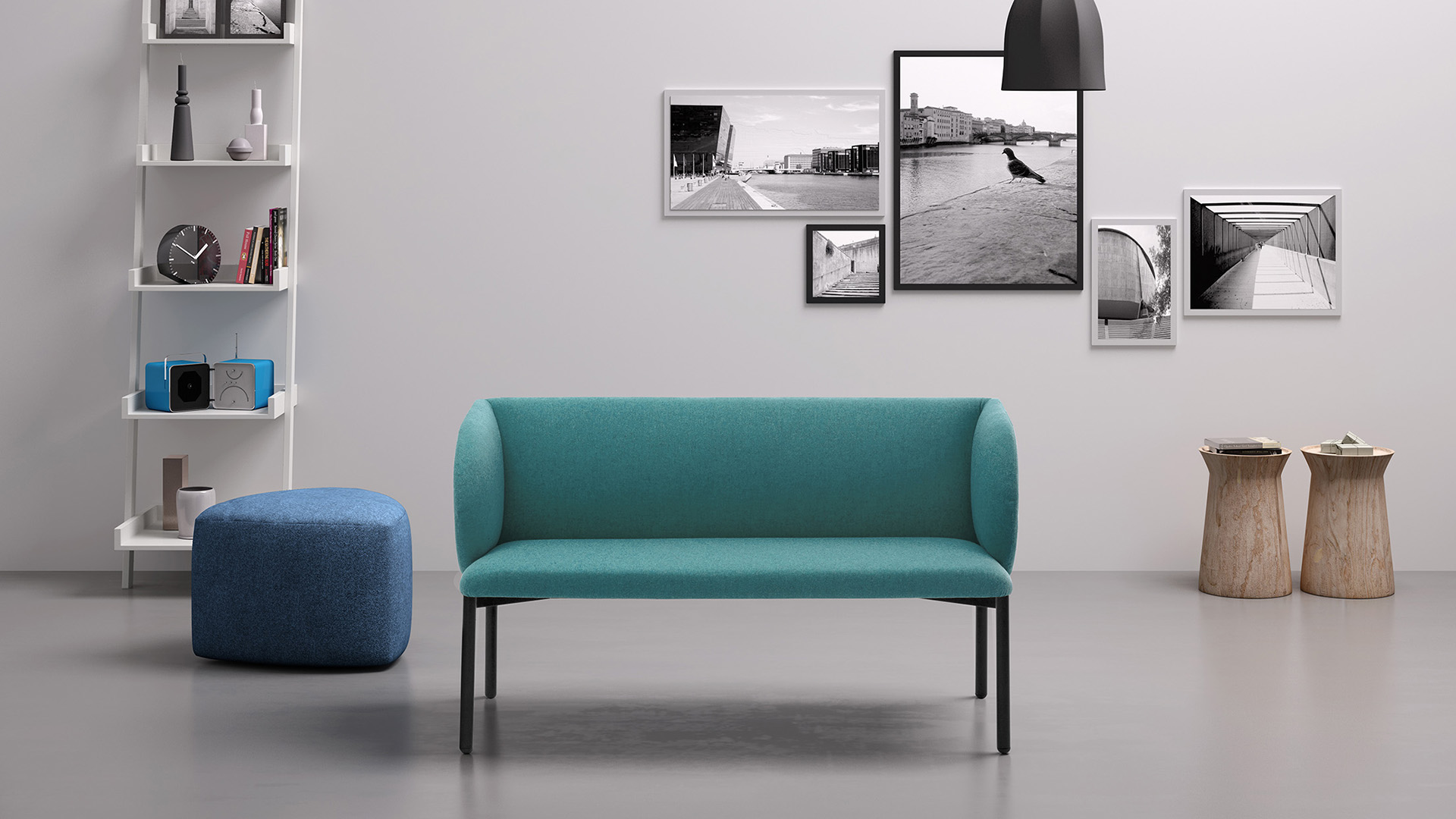 Sofa para sala de espera y recepcion moderna LIV