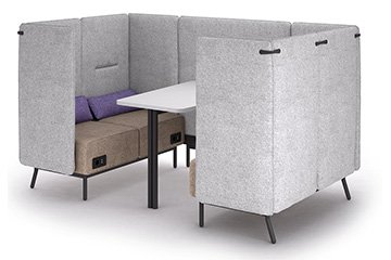 sofa alto office pod isla acustica Around lab