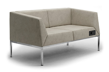 Sillones y sofas de diseno moderno para mobiliario de entrada y zona de espera Kos