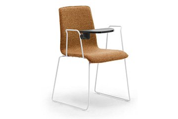 Silla multiusos con mesa de escritura para aula de formacion, docencia, academia, universidad Zerosedici slitta