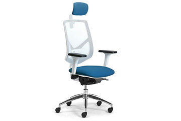silla de oficina malla blanca con diseno y  estilo minimal active-re
