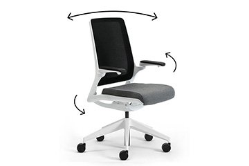 Silla ajustable para apoyar la espalda para teletrabajo Astra