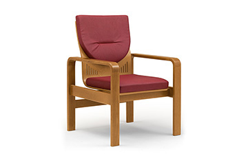 silla y sofa de madera para sala de espera Meeting