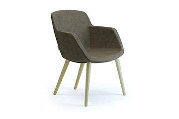 Sillon lounge de diseno contemporaneo para areas de espera y recepcion Gaia