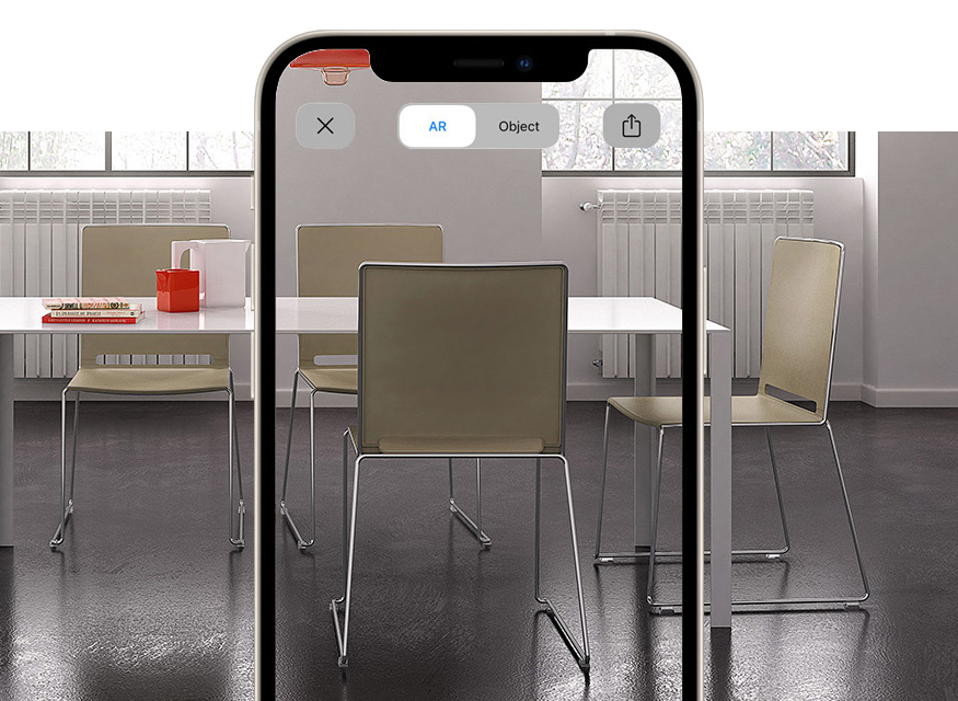 silla apilable de sala cursos y formacion con realidad aumentada I-Like re