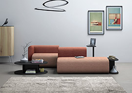 Sofa para vestibulo, entrada, mobiliario de vestibulo y sala de espera con toma USB Around