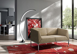 Sofa de espera con un diseno sofisticado para amueblar con gusto y estilo el atrio, el vestibulo, el vestibulo KOS