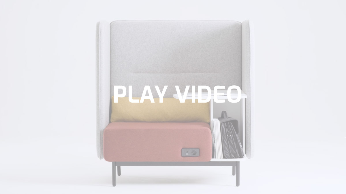 Sofa' meeting pod con mesa escritorio | Around BOX by Leyform
