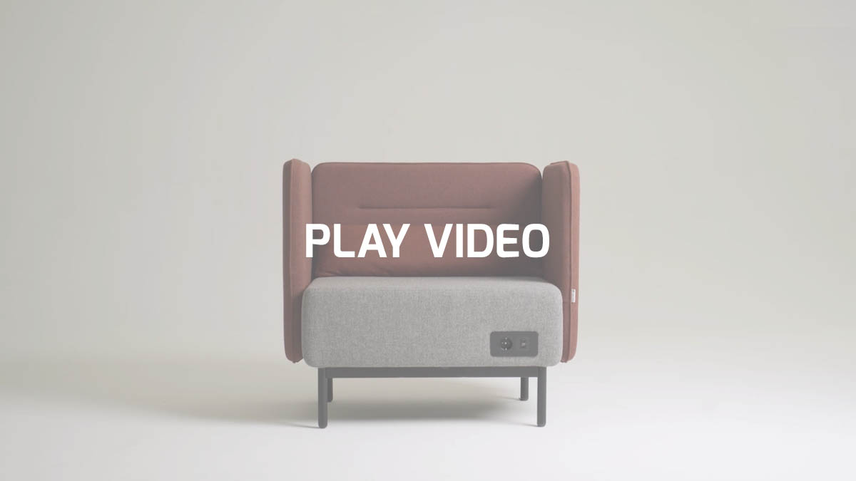 Sofa' para office-open-space con conector USB | Around by Leyform
