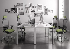 silla de trabajo de diseno para mesa de reuniones estudio y oficina Cometa