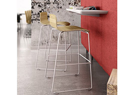 Taburetes de madera apilables para mostradores de cocina y bar My Stool